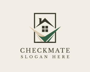 House Grass Checkmark logo design