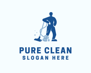 Vacuum Cleaning Utility logo design