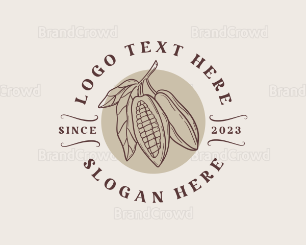 Cocoa Chocolate Produce Logo