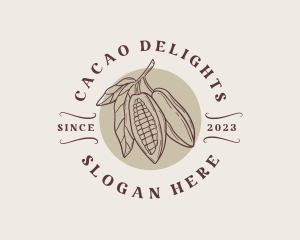 Cacao - Cocoa Chocolate Produce logo design