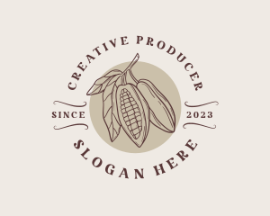 Cocoa Chocolate Produce logo design