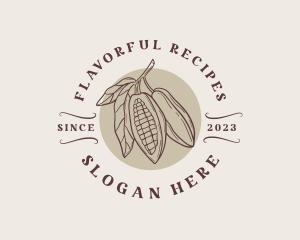 Cookbook - Cocoa Chocolate Produce logo design