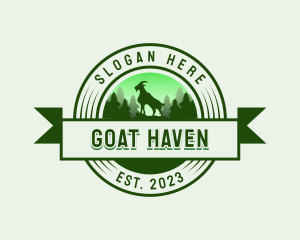 Goat Dairy Livestock logo design