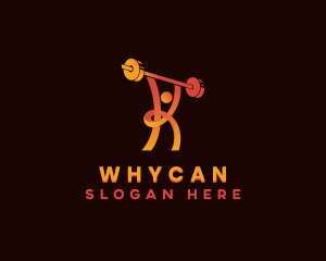 Weightlifting - Gym Weightlifting Letter K logo design