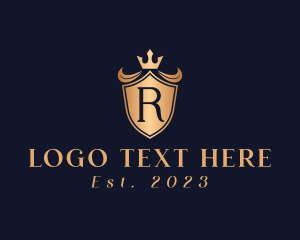 Bronze - Elegant Crown Shield logo design