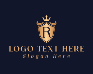 Elegant Crown Shield Logo