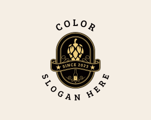 Tavern - Beer Hops Bottle Brewery logo design