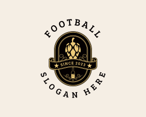 Vineyard - Beer Hops Bottle Brewery logo design