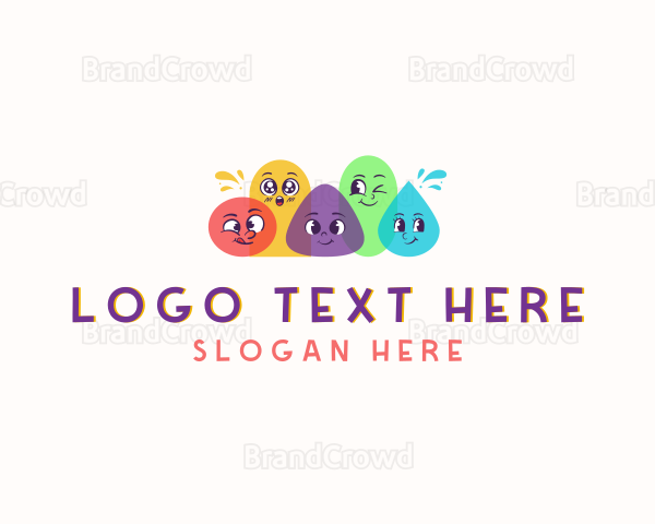 Quirky Shapes Cartoon Logo