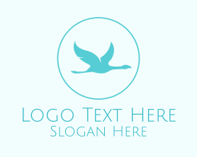 Heron - Stylish Albatross logo design