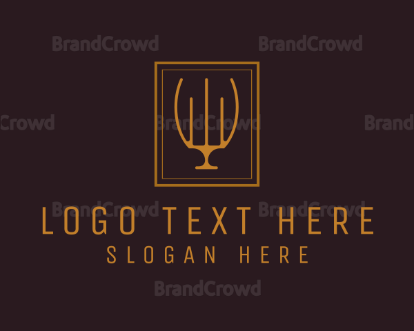 Luxury Elegant Candelabra Logo