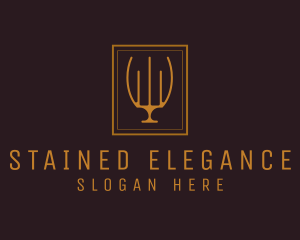 Luxury Elegant Candelabra logo design