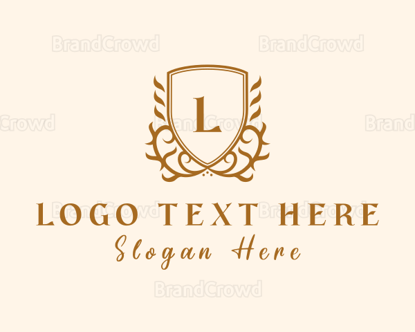 Elegant Deluxe Boutique Shield Logo