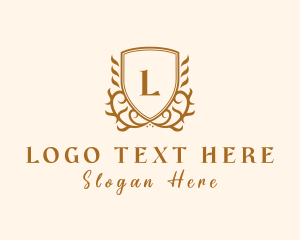 Company - Elegant Deluxe Boutique Shield logo design