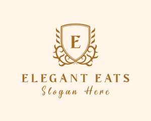 Elegant Deluxe Boutique Shield logo design