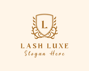 Elegant Deluxe Boutique Shield logo design