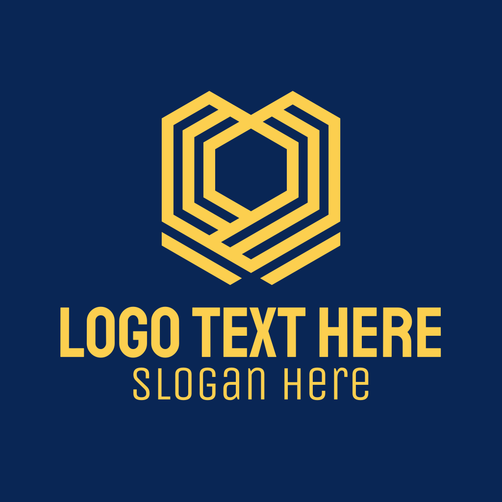  Yellow  Business  Company Hexagon Logo  BrandCrowd Logo  Maker