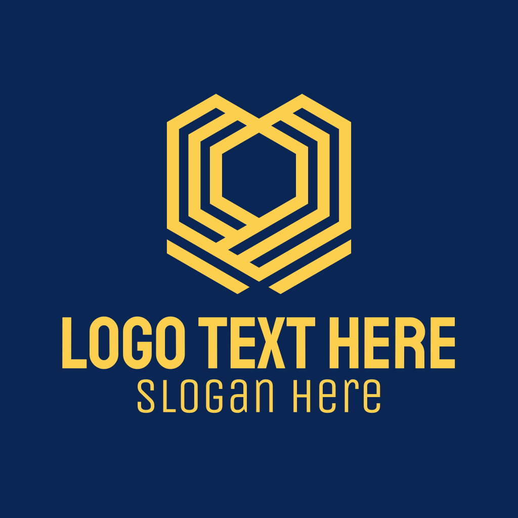  Yellow  Business Company  Hexagon Logo  BrandCrowd Logo  Maker