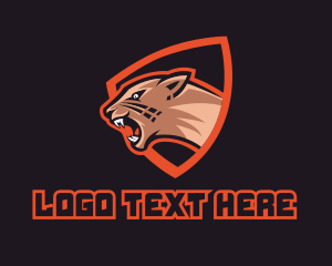 Sports - Cougar Shield Sport Mascot logo design
