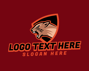 College - Cougar Shield Sport logo design