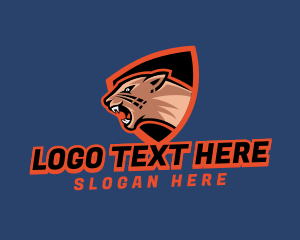 Streaming - Cougar Shield League logo design