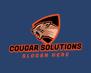 Cougar Shield League logo design