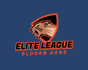 League - Cougar Shield League logo design