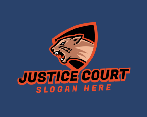 Mascot - Cougar Shield League logo design