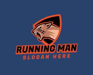 Cougar Shield League logo design