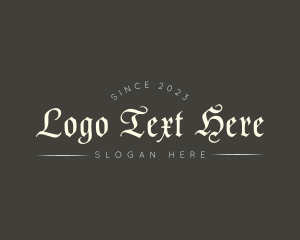 Artist - Modern Gothic Tattoo Business logo design