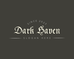 Modern Gothic Tattoo Business logo design