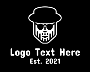 Mens Grooming - Shades Hat Man logo design