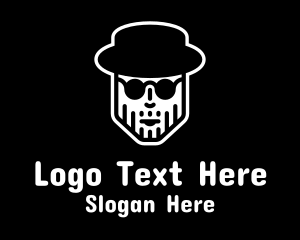 Shades Hat Man Logo