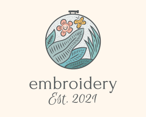 Garden Nature Embroidery logo design