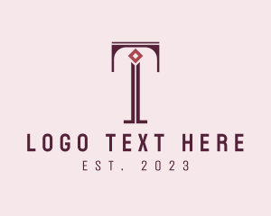 E Commerce - Premium Luxury Letter T logo design