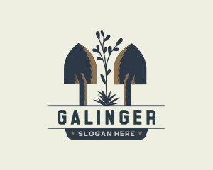 Shovel Plant Gardening Logo