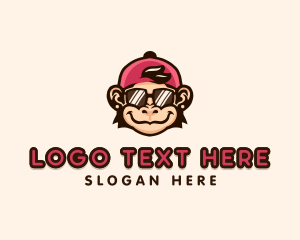 Hat - Cool Monkey Chimp logo design