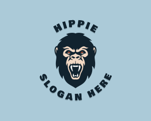 Angry Wild Gorilla Logo