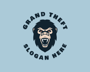 Angry Wild Gorilla logo design