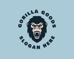 Angry Wild Gorilla logo design