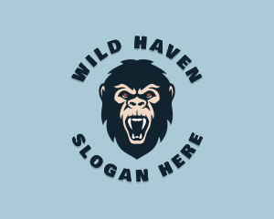 Angry Wild Gorilla logo design