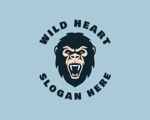 Angry Wild Gorilla logo design