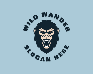 Angry Wild Gorilla logo design