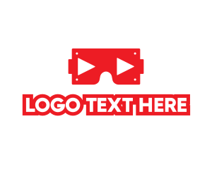 Tv Series - VR Goggles Media Player logo design