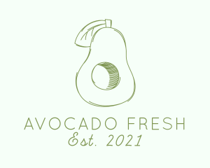 Avocado - Avocado Fruit Sketch logo design