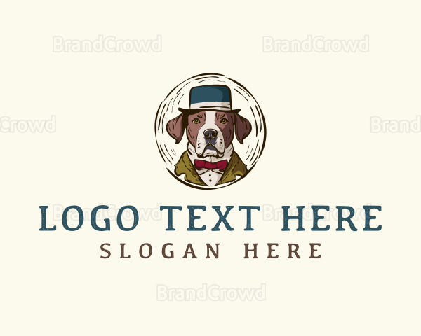 Dog Pet Grooming Logo