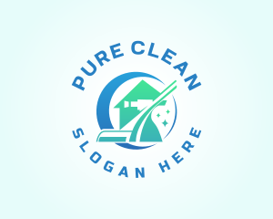 Vacuum Cleaning Sanitation logo design