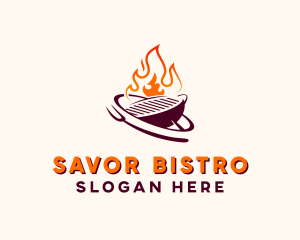Flame Bistro Grill logo design