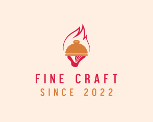 Fine Dining Restaurant Flame logo design