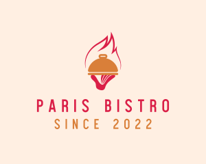 Fine Dining Restaurant Flame logo design